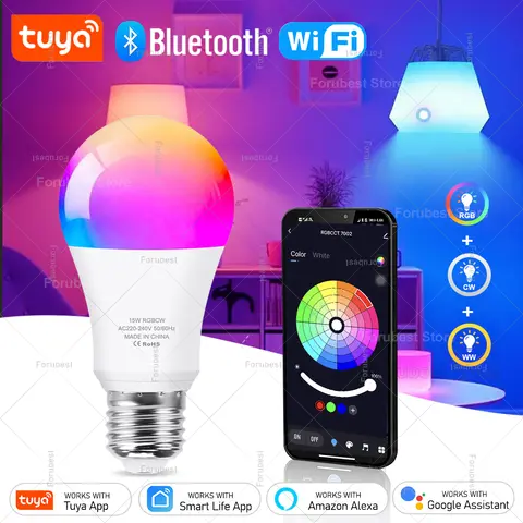 Bec smart Tuya WiFi (16M culori)